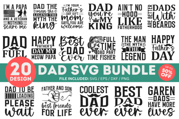 Father's Day SVG Bundle: Premium Graphics for Crafts