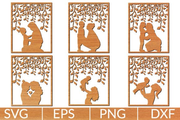 Mom & Daughter SVG: Graphics for Crafts